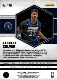 Jarrett Culver - Panini Mosaic Base Set 2020-21, Nr. 176