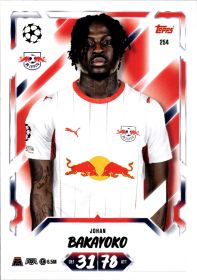Johan Bakayoko - Topps Match Attax UEFA Club Competitions Base Set 2026-27, Nr. 254