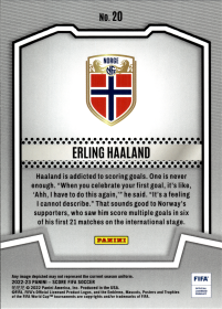 Erling Haaland - Panini Score FIFA Score Team 2022-23, Nr. 20 – Insert