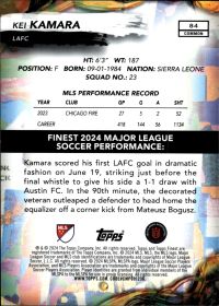 Kei Kamara - Topps Finest MLS Base Set 2024, Nr. 84