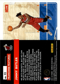 Jimmy Butler - Panini Donruss Franchise Features 2021-22, Nr. 12