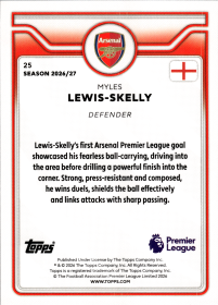 Myles Lewis-Skelly - Topps Flagship Premier League Base Set 2026-27, Nr. 25