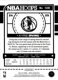 Kyrie Irving - Panini Hoops Base Set 2024-25, Nr. 108