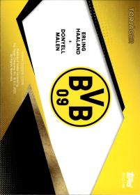 Erling Haaland / Donyell Malen - Topps Borussia Dortmund Team Set Torjäger 2021-22, Nr. DUO-HM – Insert