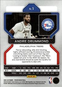 Andre Drummond - Panini Prizm Base Set 2021-22, Nr. 5