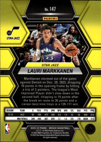 Lauri Markkanen - Panini Mosaic Base Set 2022-23, Nr. 147