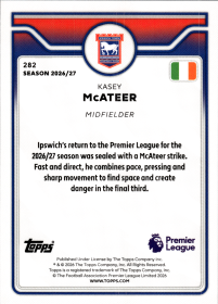Kasey McAteer - Topps Flagship Premier League Base Set 2026-27, Nr. 282