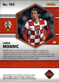 Luka Modrić - Panini Mosaic FIFA Road to World Cup Base Set 2021-22, Nr. 195
