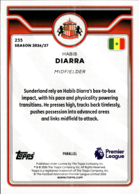 Habib Diarra - Topps Flagship Premier League Base Set 2026-27, Nr. 235 – Premier League Parallel