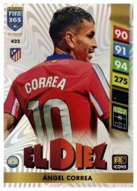 Ángel Correa - Panini Adrenalyn XL FIFA 365 El Diez 2025, Nr. 422 – Insert