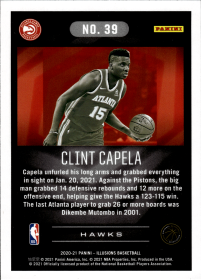 Clint Capela - Panini Illusions Base Set 2020-21, Nr. 39