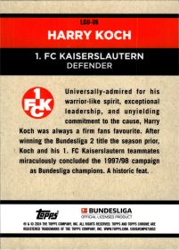 Harry Koch - Topps Chrome Bundesliga Legendary Player Unicum 2023-24, Nr. LGU-06 – Insert