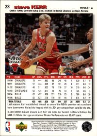 Steve Kerr - Upper Deck Collector's Choice Base Set 1995-96, Nr. 23