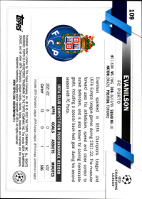 Evanilson - Topps Chrome UEFA Club Competitions Base Set 2022-23, Nr. 109