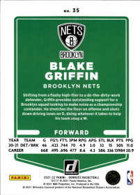 Blake Griffin - Panini Donruss Base Set 2021-22, Nr. 35