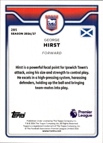 George Hirst - Topps Flagship Premier League Base Set 2026-27, Nr. 285