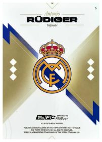 Antonio Rüdiger - Topps Real Madrid Team Set First Team 2025-26, Nr. 6