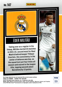 Éder Militão - Panini Score FIFA Base Set 2022-23, Nr. 147
