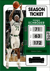 Dennis Schröder - Panini Contenders Season Ticket 2021-22, Nr. 54