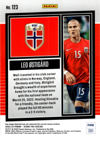 Leo Østigård - Panini Score FIFA Base Set 2022-23, Nr. 123