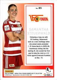 Samantha Steuerwald - Panini Frauen-Bundesliga TC Collection Base Set 2025-26, Nr. 83