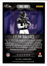 Tylan Wallace - Panini Illusions Base Set 2021, Nr. 84 – Rookie Card