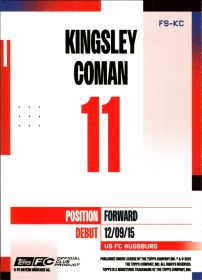 Kingsley Coman - Topps FC Bayern München Team Set First Squad 2024-25, Nr. FS-KC