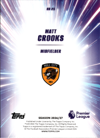 Matt Crooks - Topps Flagship Premier League Nitro Boost 2026-27, Nr. NB 25 – Insert