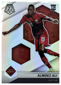 Almoez Ali - Panini Mosaic FIFA Road to World Cup Base Set 2021-22, Nr. 72 – Rookie Card, Silver