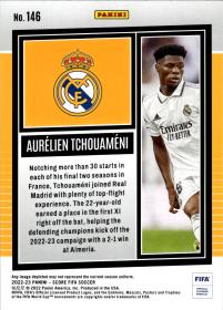 Aurélien Tchouaméni - Panini Score FIFA Base Set 2022-23, Nr. 146