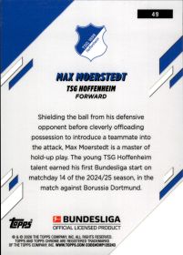 Max Moerstedt - Topps Chrome Bundesliga Base Set 2025-26, Nr. 49