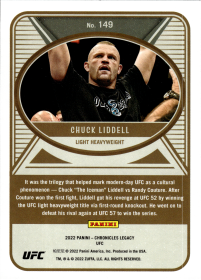 Chuck Liddell - Panini Chronicles UFC Legacy 2022, Nr. 149