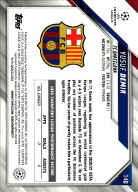Yusuf Demir - Topps UEFA Champions League Base Set 2021-22, Nr. 140 – Rookie Card