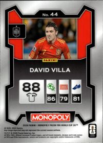 David Villa - Panini Prizm Monopoly FIFA World Cup Base Set 2026, Nr. 44