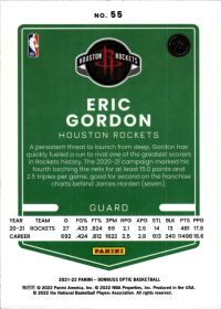 Eric Gordon - Panini Donruss Optic Base Set 2021-22, Nr. 55