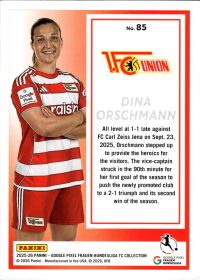 Dina Orschmann - Panini Frauen-Bundesliga TC Collection Base Set 2025-26, Nr. 85