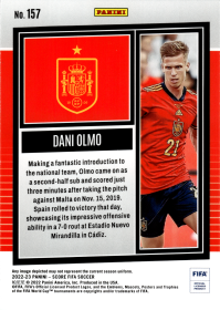 Dani Olmo - Panini Score FIFA Base Set 2022-23, Nr. 157