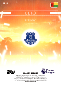 Beto - Topps Flagship Premier League Flying the Flag 2026-27, Nr. FF 13 – Insert
