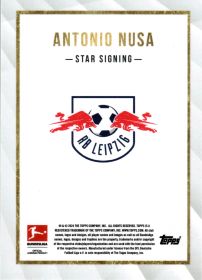 Antonio Nusa - Topps Bundesliga Summer Signings Star Signing 2024-25