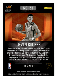 Devin Booker - Panini Illusions Base Set 2020-21, Nr. 20 – Trophy Collection Pink