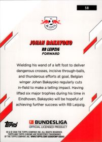 Johan Bakayoko - Topps Chrome Bundesliga Base Set 2025-26, Nr. 58
