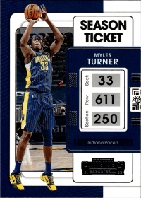 Myles Turner - Panini Contenders Season Ticket 2021-22, Nr. 12