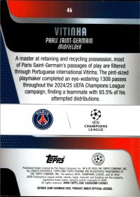 Vitinha - Topps Chrome UEFA Club Competitions Base Set 2025-26, Nr. 46