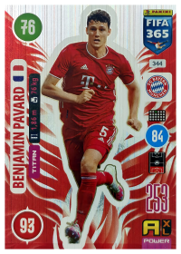 Benjamin Pavard - Panini Adrenalyn XL FIFA 365 Titan 2021, Nr. 344 – Insert
