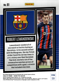 Robert Lewandowski - Panini Score FIFA Base Set 2022-23, Nr. 61
