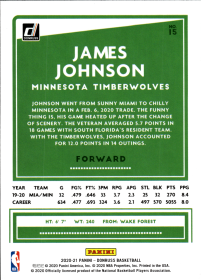 James Johnson - Panini Donruss Base Set 2020-21, Nr. 15