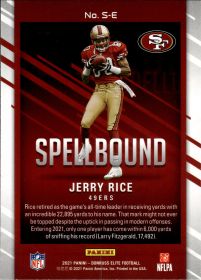 Jerry Rice - Panini Donruss Elite Spellbound 2021, Nr. S-E
