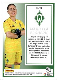 Mariella El Sherif - Panini Frauen-Bundesliga TC Collection Base Set 2025-26, Nr. 45