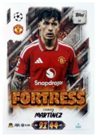 Lisandro Martínez - Topps Match Attax UEFA Club Competitions Fortress 2026-27, Nr. 62