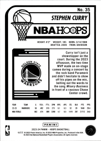Stephen Curry - Panini Hoops Base Set 2023-24, Nr. 35